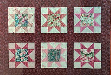 Baby Quilt Etoiles roses